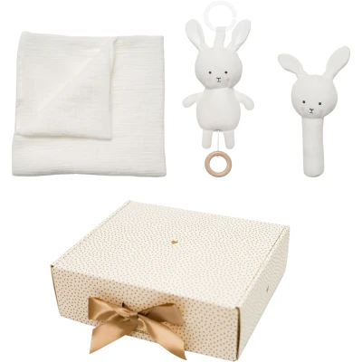 Bild av Jabadabado presentkit filt/speldosa/skallra bunny