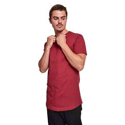 Bild av Urban Classics Shaped LONG DO NOT USE Tshirt bas, Storlek: XXL, Burgundy