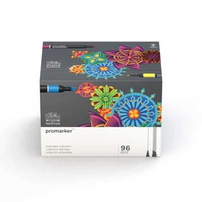 Bild av Winsor &amp; Newton set med 96 pennor, Flerfärgad