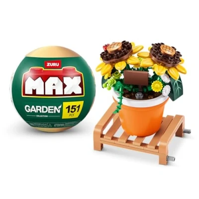 Bild av MAX Premium trädgårdskrukor växter byggklossar samling (upp till 233 stycken, 6 att samla upp). (Pot solros, 1 kapsel)