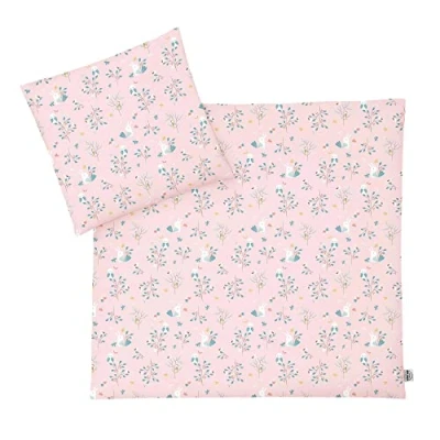 Bild av Julius Zöllner Barnsängkläder i 100% bomull, standard 100 av OEKO TEX, tillverkade Tyskland, storlek x 135 + 40 60 cm, rosa