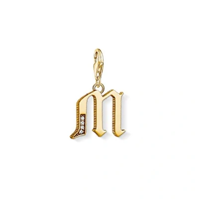 Bild av THOMAS SABO Charm 925 silver 1 zirkon 32003277, One Size, 750 gult guld förgylld, sterlingsilver, Zirkonia,