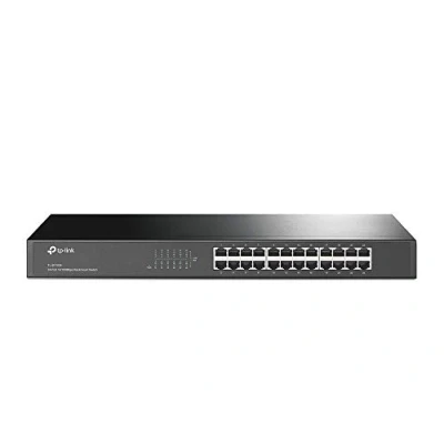 Bild av TP Link 24 Port 10/100Mbps Unmanaged Ethernet Switch, 19 inch Rack Mount, Steel Case(TL SF1024)