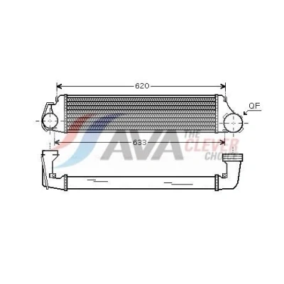 Bild av PRASCO BW4282 Intercooler avec raccords rapides BMW: 3 Berline, Touring, Compact