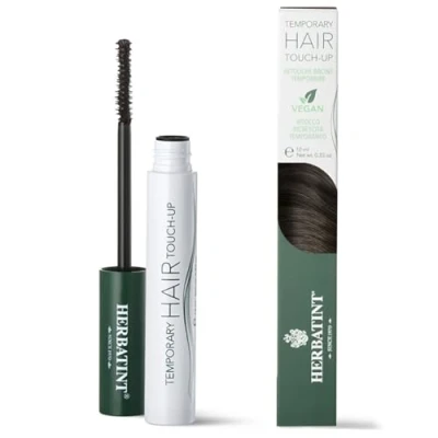 Bild av Herbatint Temporary Hair Touch Up Mörkbrun Ögonblickligt Återväxande Mascara för omedelbar hårväxt, Tillfällig täckning, 93% ingredienser av naturligt ursprung