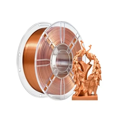 Bild av iBOSS PLA+ Filament 1.75mm, PLA Plus 3D Printer Filament, Dimensional Accuracy +/ 0.02mm, 1kg Spool,3D Printing Material for Printers,Silk Red Copper