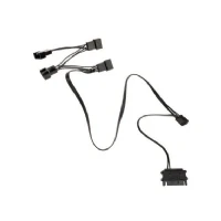 Bild av Kolink 1 4 PWM Lüfter Splitterkabel 35 cm, 0,35 m, pin PWM, x + SATA, Honkoppling, Hankoppling, Rak