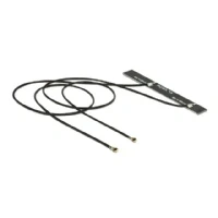 Bild av DELOCK WLAN dubbelantenn 2 x MHF IV/HSC MXHP32 kompatibel kontakt 802.11 ac/a/h/b/g/n 5 dBi 250 mm PCB intern självhäftande montering