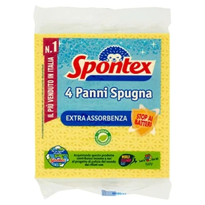 Bild av Spontex Svampdukar, blandade färger, 4 stycken