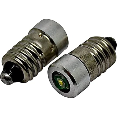 Bild av E10 3 W LED 36 V 4,5 volt uppgradering ersättning pannlampa ficklampor zoom kall vit Mes (2)