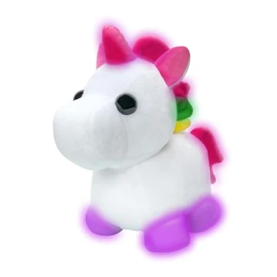 Bild av Adopt Me! Neon Unicorn Plyschdjur, Flerfärgad, 30 cm