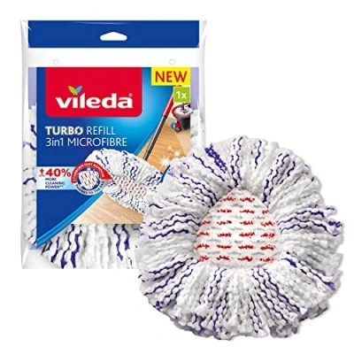 Bild av Insert de vadrouille rotatif en microfibre Vileda Turbo 3en1