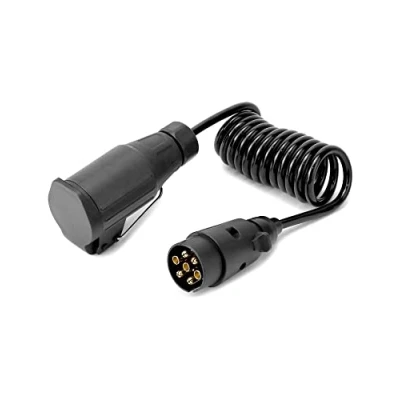 Bild av QWORK® 2M förlängningskablar för släpvagnar med 7 till 13 stifts släpvagnsadapter husvagn, husbil, RV traktor