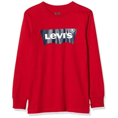Bild av Levi&#039;s pojke Lvb l/S Batwing Tee 9e8646 långärmad t shirt, levis Röd, 16 år, år