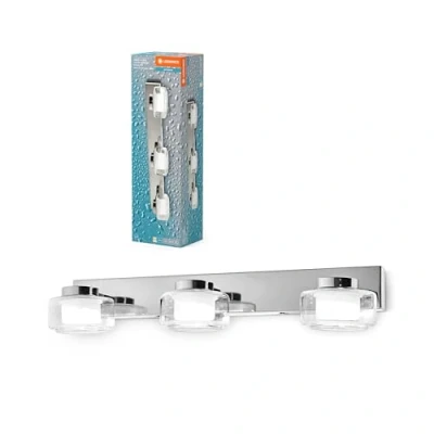 Bild av LEDVANCE LED vägglampa Orbis Flame, 3 lampor, krom, IP44