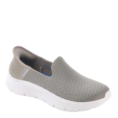 Bild av Skechers Dam Go Walk Flex Slip Ins Relish sneakers, taupe/blå, 39 EU, Mörkblågrön, EU Weit