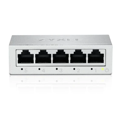 Bild av Zyxel 5 Port Gigabit Unmanaged Ethernet Switch Splitter Desktop or Wall mount [GS 105B v5]