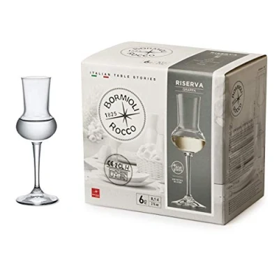 Bild av Bormioli Rocco 166180 Riserva grappakelch, 80 ml, glas, transparent, 6 stycken