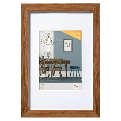 Bild av walther design EFX080P Fiorito Träram Konstglas, 60x80 cm, mörk ek