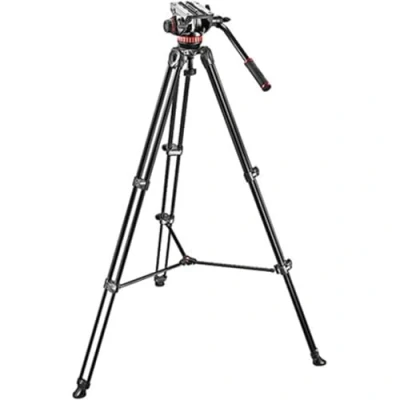 Bild av Manfrotto 502 Fluid video head&amp;MVT502AM alu twin leg tripod