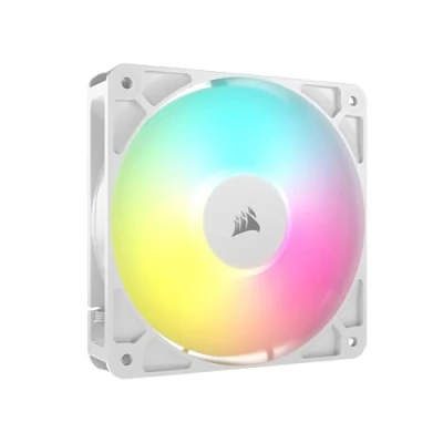 Bild av CORSAIR RS120 ARGB 120 mm PWM Fläkt Daisy Chain Anslutning Lågbrusig Magnetisk Kupollager Enkelförpackning Vit
