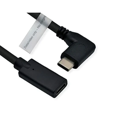 Bild av ROLINE Video förlängningskabel (DP Alt Mode) USB typ C C, ST/BU, svart, 2 m