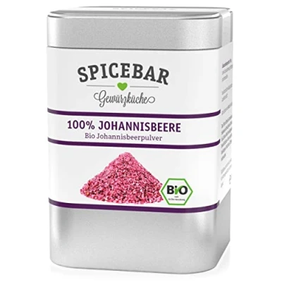 Bild av Spicebar Ekologiskt vinbärspulver 60 gram fruktpulver som frystorkats från 100 % vinbär/cassis perfekt för gröt, smoothies, bakning eller dekoration till kvargrätter