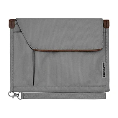 Bild av A5 konferensmapp Business Organizer Bag Notepad Bärväska Dokumentfodral Portfolio (Rökgrå)