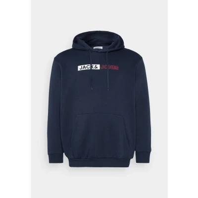 Bild av JJECORP Logo Sweat Hood Play NOOS PLS, Marinblazer/tryck: lek 5, 4XL