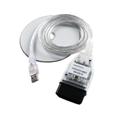 Bild av Dezanyc K+CAN K+DCAN Ediabas bildiagnostisk kabel OBD USB gränssnitt med strömbrytare för FT232RL NCS Expert Coding Tool32 programmering