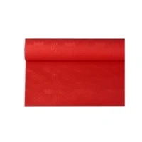 Bild av Papstar 18598, Rektangulär, Röd, papper, Bordsduk, 120 x 800 cm, 6 styck