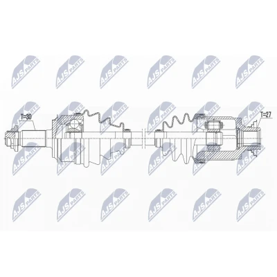 Bild av Drivaxel honda hr v (ru), framaxel höger, v, 44305 T8P T01, T02, T03
