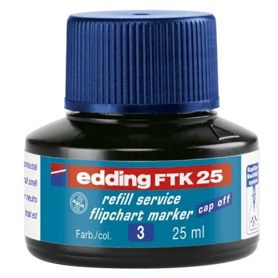 Bild av Edding Påfyllningsbläck FTK 25, f.edding flippbräda, 25 ml, blå