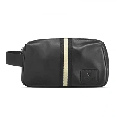 Bild av Studio Toiletry bag in black nylon with smart red edge.