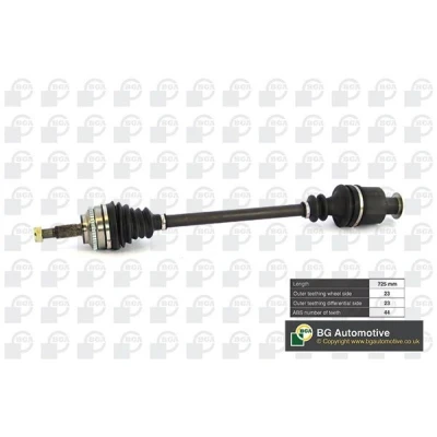 Bild av BGA DS7338R Arbre de transmission Essieu avant droit 725, 725 RENAULT: CLIO 2, Kangoo I, I Express