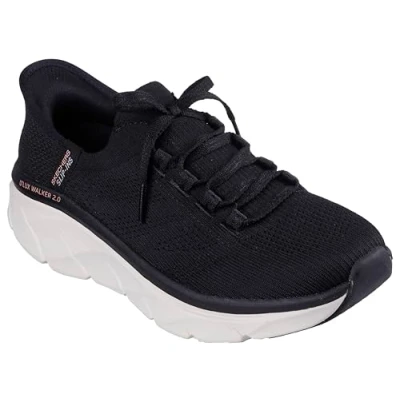 Bild av Skechers kvinnors D&#039;lux Walker 2.0 spänning rörelse sneaker, Svart, 37 EU