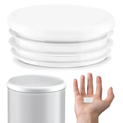 Bild av EMFA Lamellär Plugg runt 32 mm Vit,5 stycken, för rör Rund Stålrör mm, Plastplugg 3,2 cm