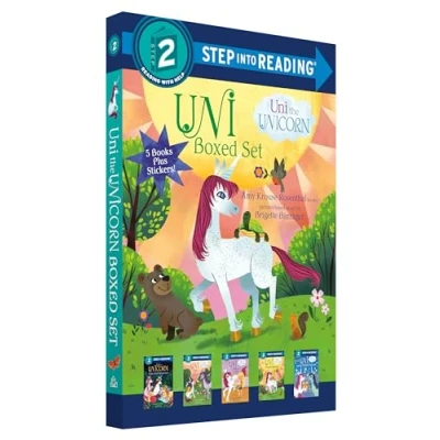 Bild av Uni the Unicorn Step into Reading Boxed Set: Brings Spring; Uni&#039;s First Sleepover; Goes to School; Bakes a Cake; and Perfect Present