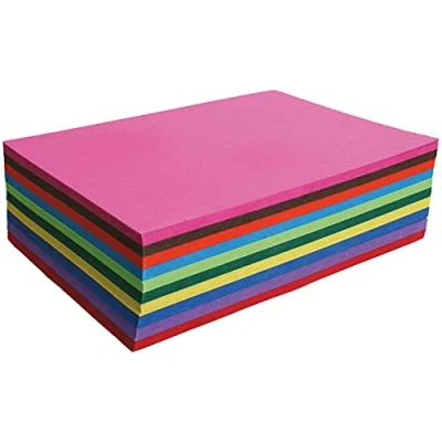 Bild av Clairefontaine Carta färgat papper, 270 g, A4, 100 ark blandade färger
