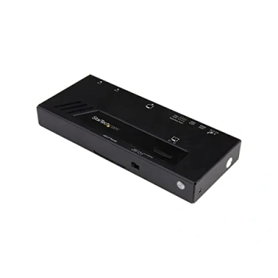 Bild av StarTech.com 2 port HDMI automatisk videoswitch, 4K 2x1 switch med snabb switchning, avkänning och seriestyrning