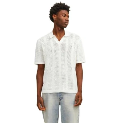 Bild av JACK&amp;JONES JORTAORMINA stickad SS Polo LN, Havssalt, L