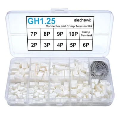 Bild av GH1.25 kontakter och krympterminalsats kompatibel med JST GH 1,25 mm tonhöjd för Pixhawk Cube 6C 6X Pixhawk4 drönare flygkontroll