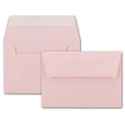 Bild av Neuser färgglada kuvert B6 175 x 125 mm, självhäftande tätning, 50 Umschläge rosa