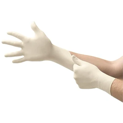 Bild av Ansell TouchNTuff 69 318 Latex engångshandskar, Pulverfria gummihandskar, Multifunktionella, Matförberedelser, Rengöring, Kök, Vaktmästare, Kemisk, Mekanik, Vit, M (100 handskar)