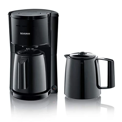 Bild av Severin KA 9307 Kaffebryggare Svart Kapacitet Koppar=8 Isolerad kanna