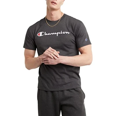 Bild av Champion Klassisk tröja grafisk t shirt för män, Granit ljung, XXL