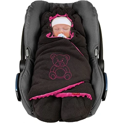 Bild av ByBoom Baby vinterfilt &quot;Originalet med björnen&quot;, universell för babystol, bilstol, t.ex. maxi cosi, romare, barnvagnar, buggy eller babysäng