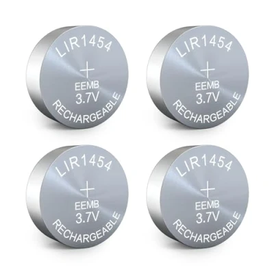 Bild av EEMB 4PACK LIR1454 uppladdningsbart batteri 3.7V litiumjon knappbatterier Myntcellsbatteri för hörlurar Bärbar enhet Klocka