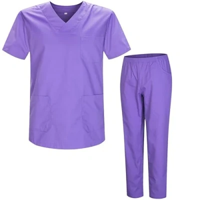 Bild av MISEMIYA Unisex Sanitära Uniformer Medicinska Set BZ 817 8312, Lila 21, 4XL