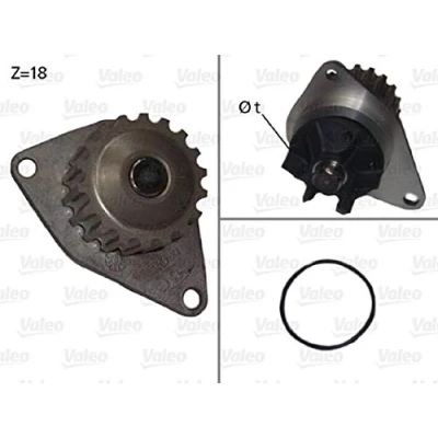 Bild av VALEO 506721 Pompe à eau avec joints sans couvercle PEUGEOT: 307 3/5 portes, 207 206 CITROËN: C3 I C4 portes